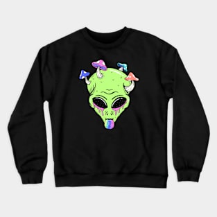 Psychedelic Alien Crewneck Sweatshirt